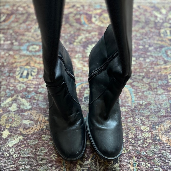 Black Knee High Boot Natural Rubber Aqua College - Picture 3 of 8